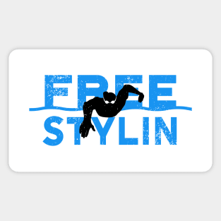 Mens Freestyle Swimmer Sticker